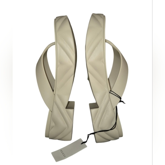 Gucci White Flip Flops - Picture 7 of 10